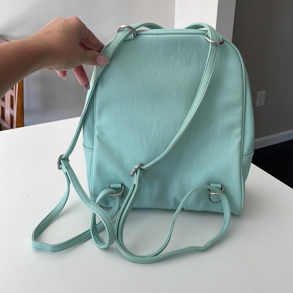 Baby blue Madden Girl backpack, gently used condition - Picture 3 of 6